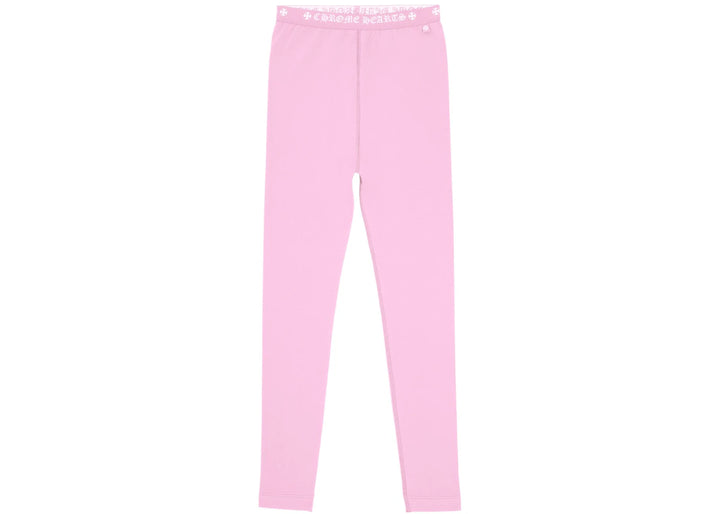 Chrome Hearts Logo Leggings Baby Pink