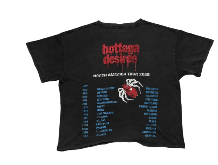 Bottega Desires Obituary T-Shirt Washed Black