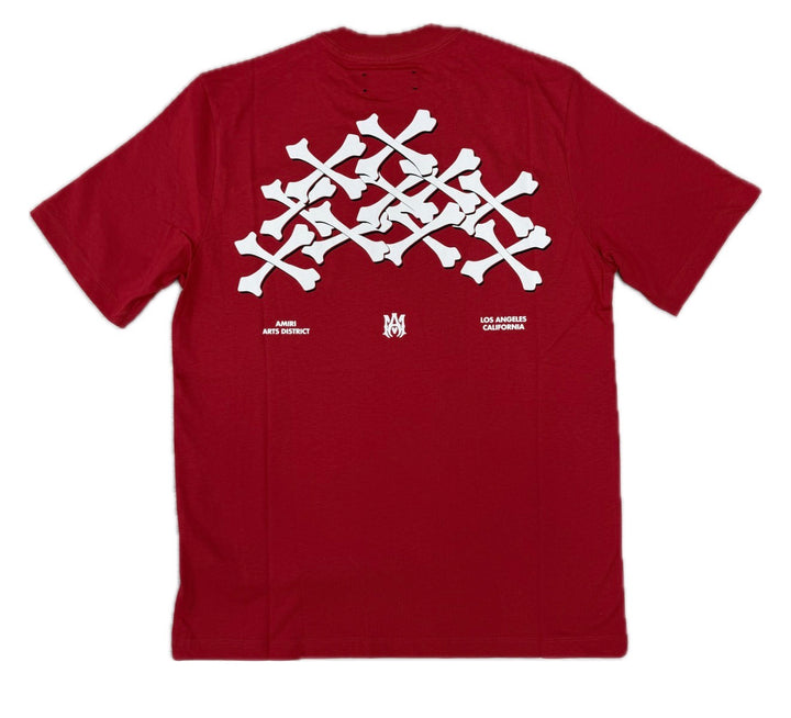 Amiri Stacked Bones Red T-shirt