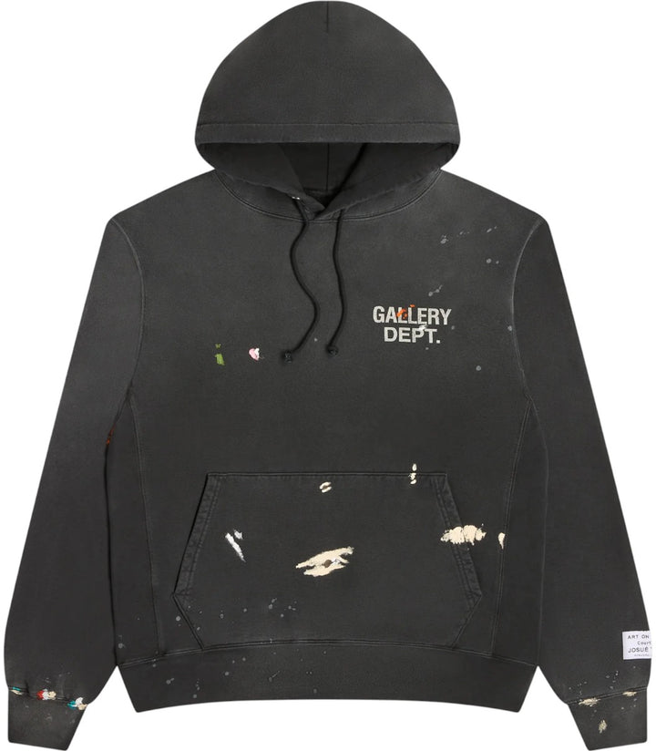 Gallery Dept. Paint Logo Hoodie Vintage Black