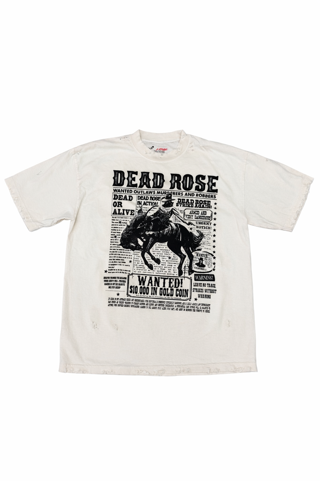 Dead Rose Cowboy Distressed Tee