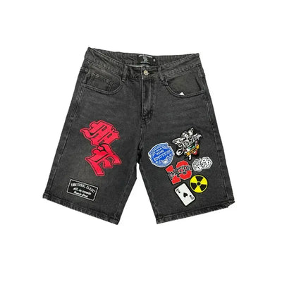 Mixed Emotion 'Danger' Patch Shorts Image