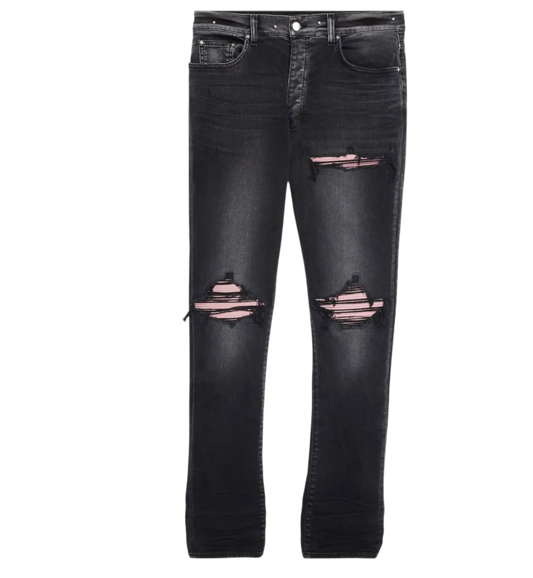 Amiri MX1 'PINK SALMON PATCH' Jeans