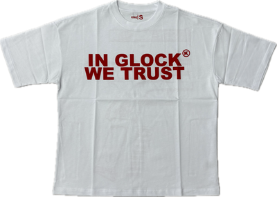 In Glock We Trust White/Red Image