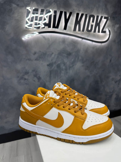 Nike Dunk Low Next Nature Phantom Gold Suede (Women's) Image