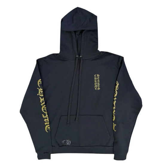 Chrome Hearts Black & Army Olive Green Logo Hoodie