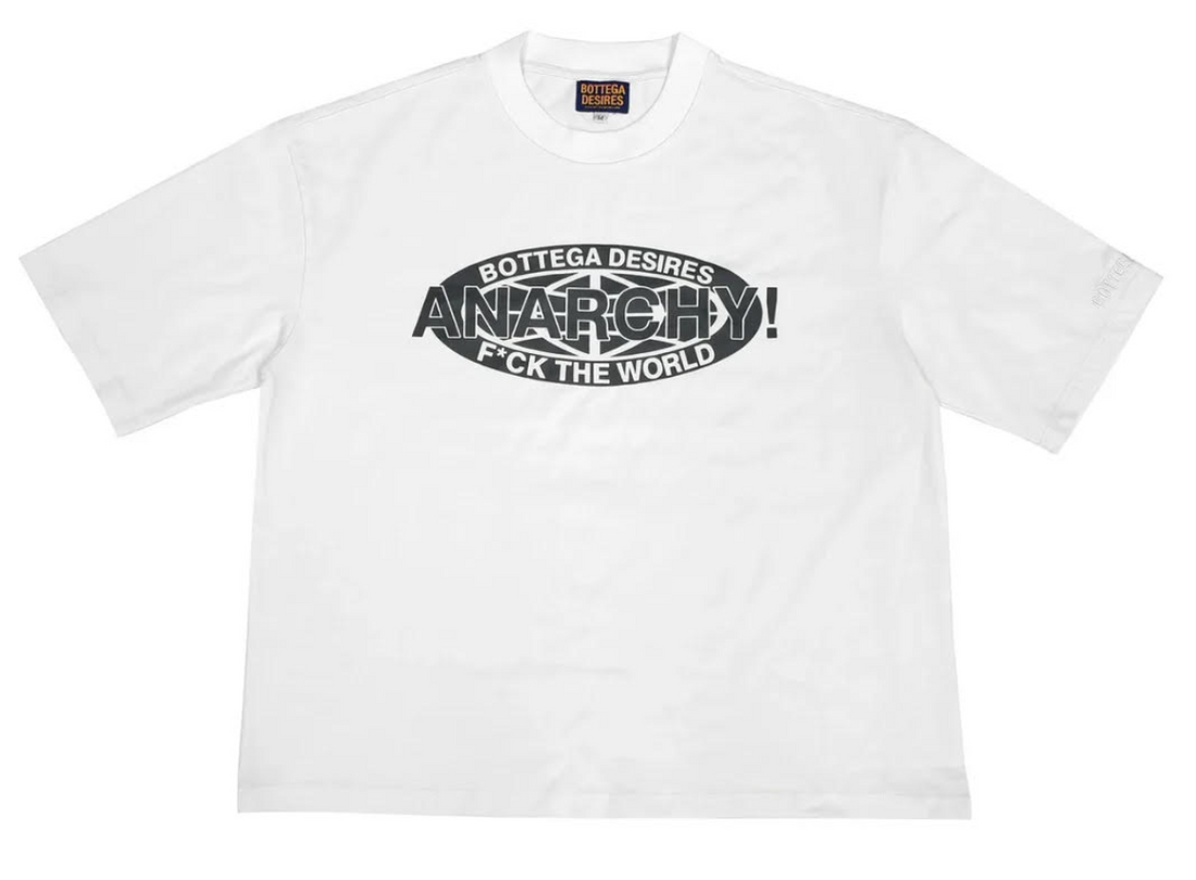 Bottega Desires  ANARCHY T-SHIRT - WHITE