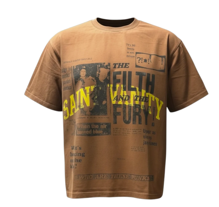 Saint Vanity Newspaper Tee