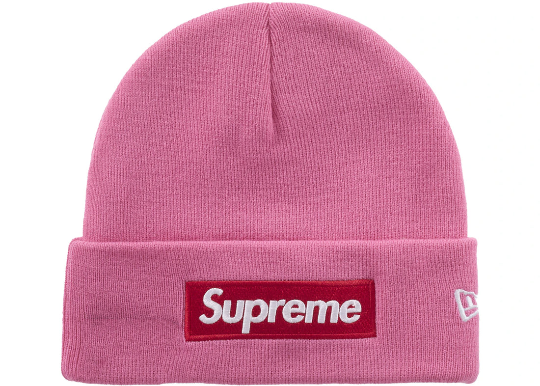 Supreme New Era Box Logo Beanie (FW25) Magenta
