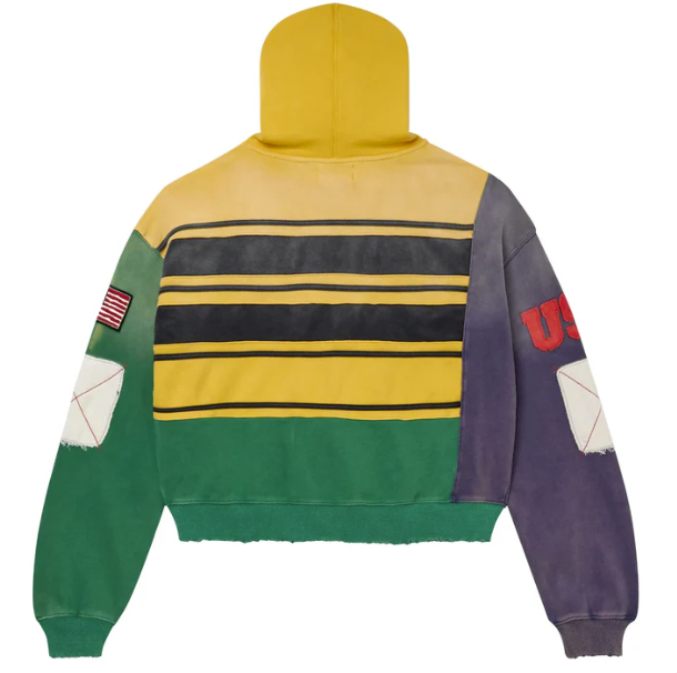 Vale Forever Mardi Gras Collage Zip-Up Hoodie Multicolor