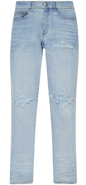 Amiri MX1 Bandana Jacquard Jean Sky Indigo Blue