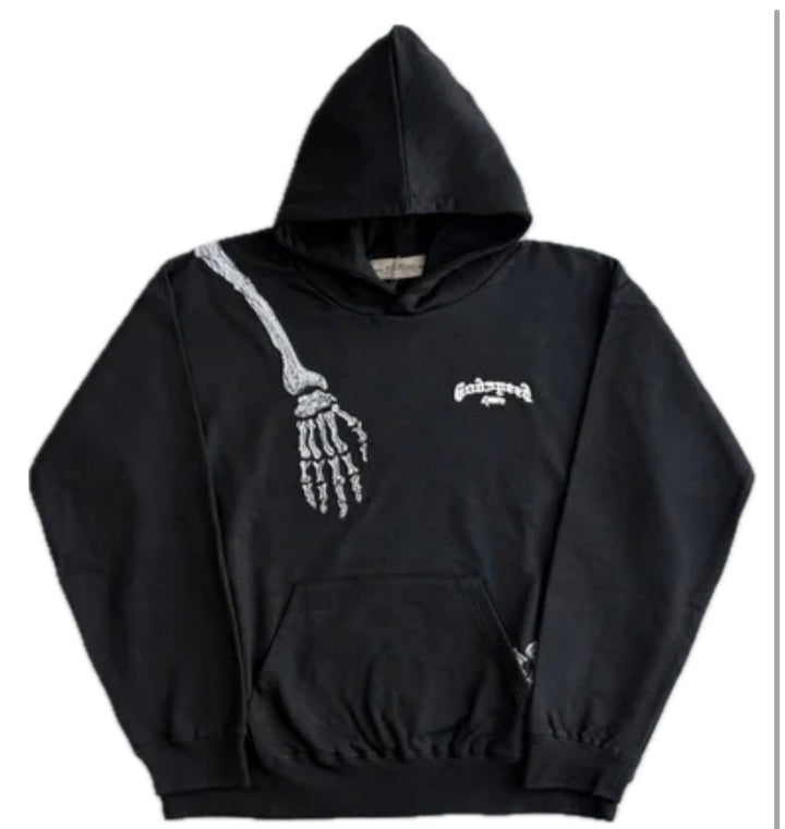 GODSPEED R.O.D SKELETON RHINESTONE HOODIE