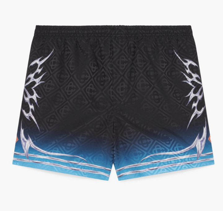 Casa Blanca Blades Jacquard Swim Shorts Blue