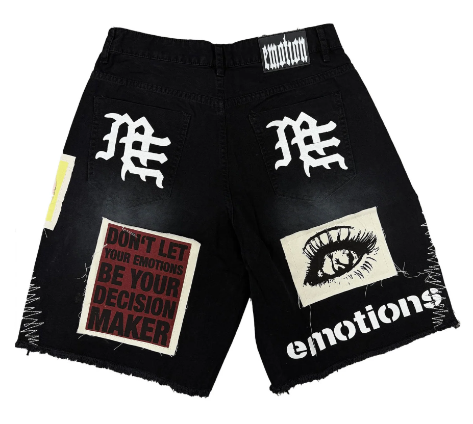 Mixed Emotions Black “Chaos” Carpenter Shorts
