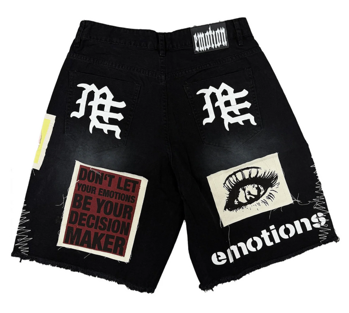 Mixed Emotions Black “Chaos” Carpenter Shorts