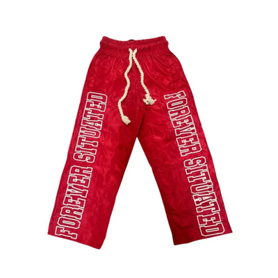 Forever Situated - FS Nylon Track Pants Red Image