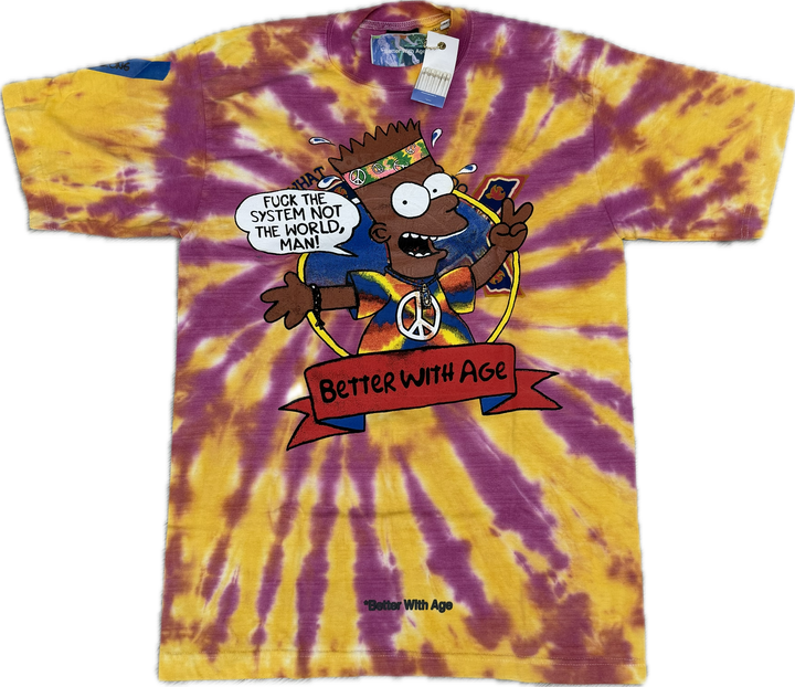 Better With Age Worser Tie Dye Tee  (M)
