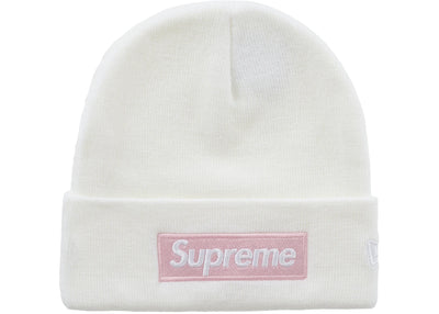 Supreme New Era Box Logo Beanie (FW25) White Image