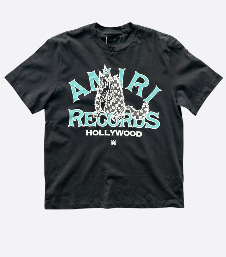 Amiri Black & Blue Records T-Shirt