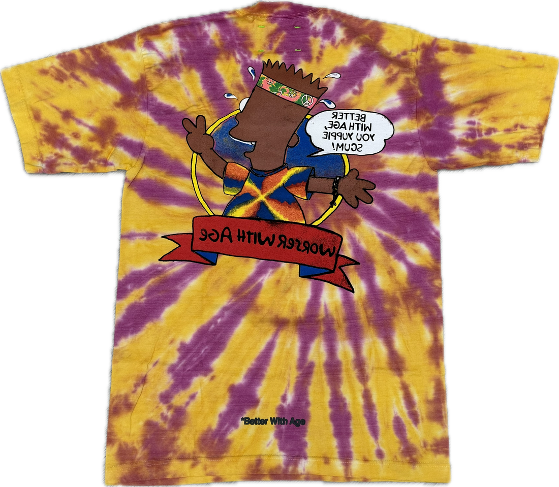 Better With Age Worser Tie Dye Tee  (M)