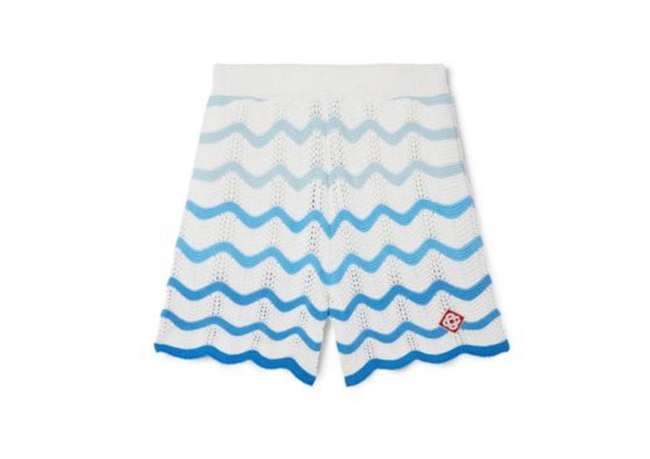 Casa Blanca Gardient Wave Crochet shorts