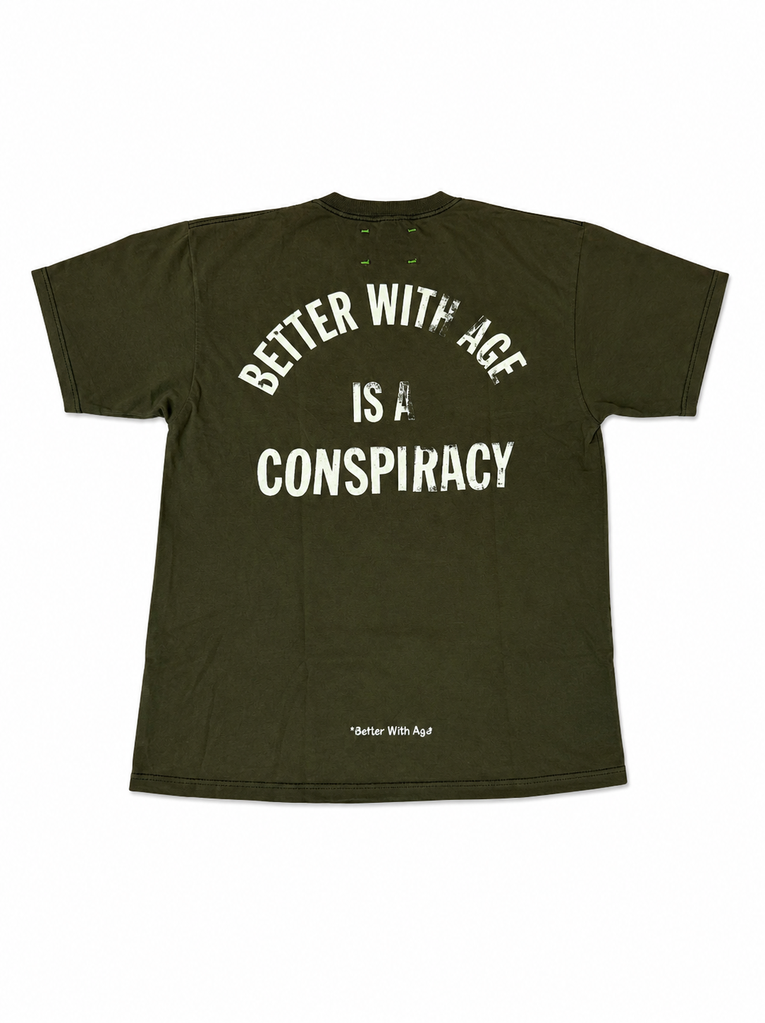 Better With Age Conspiracy Tee (XL) olive