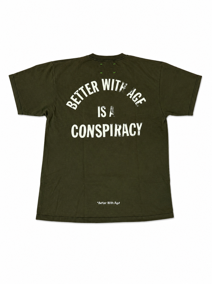 Better With Age Conspiracy Tee (XL) olive
