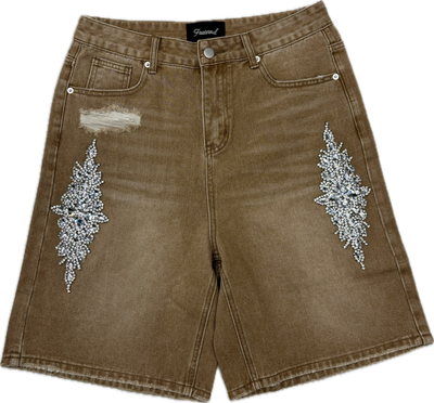 Rhine Stone Jean Khaki Image