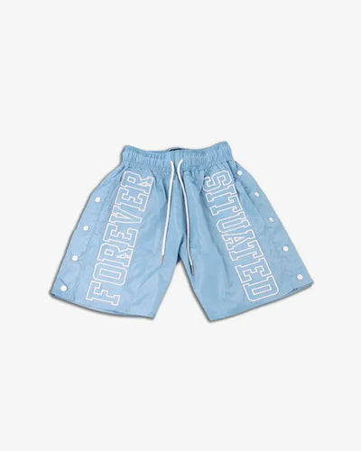 Forever Situated - FS Nylon Track Shorts Blue Image