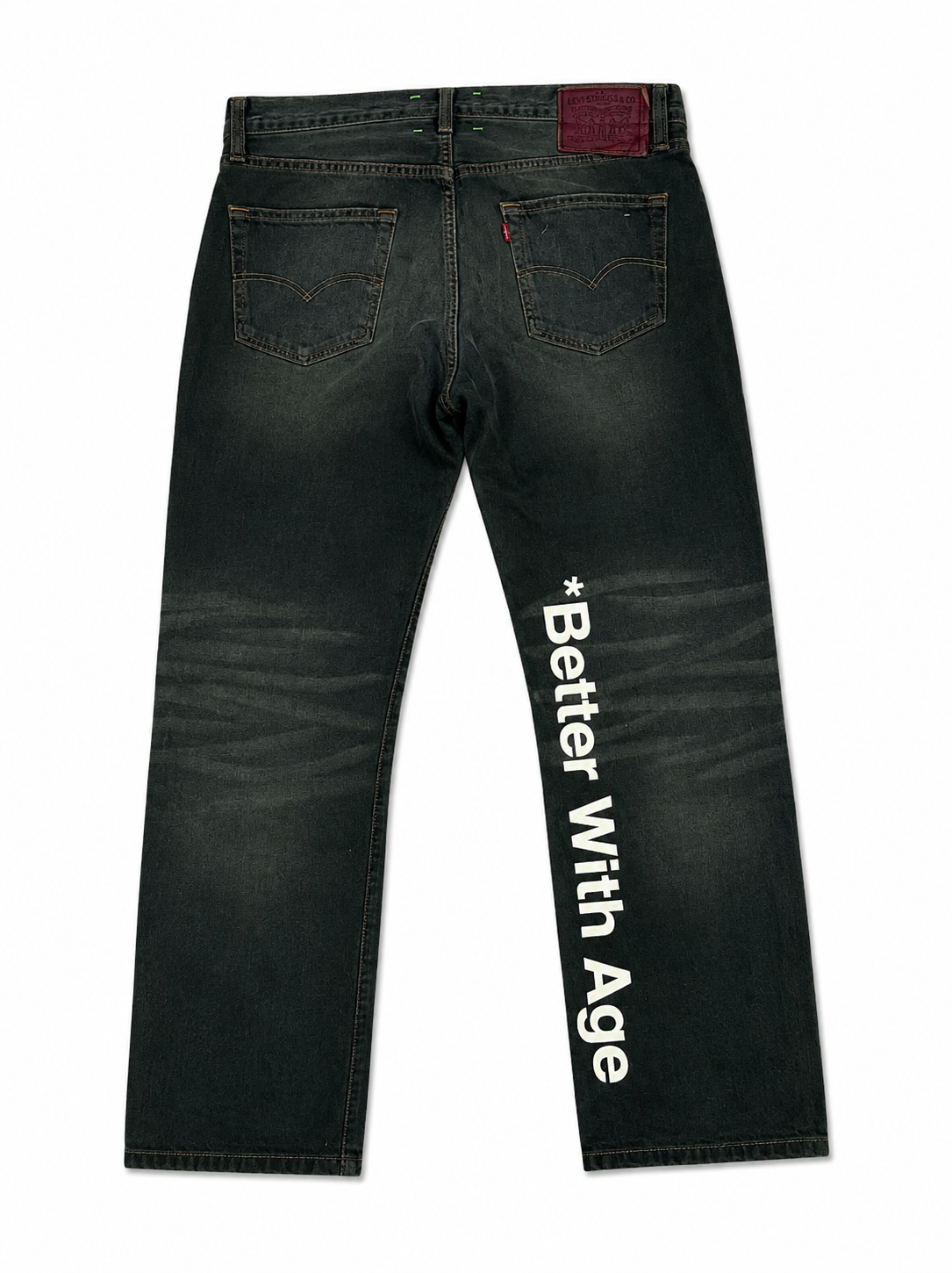 Better With Age Winslow Green Wash Jeans