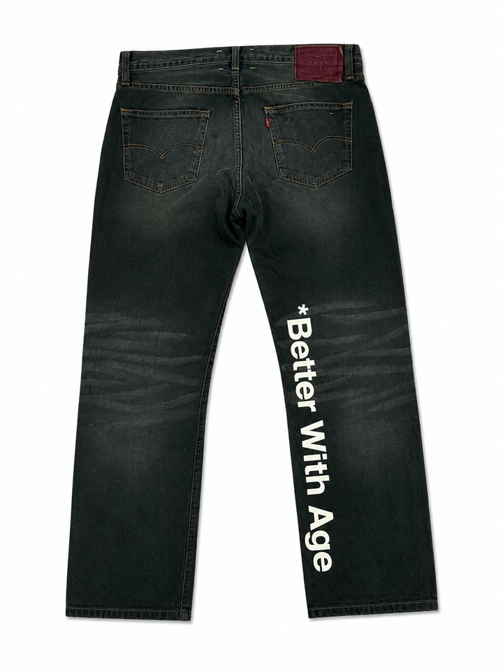 Better With Age Winslow Green Wash Jeans