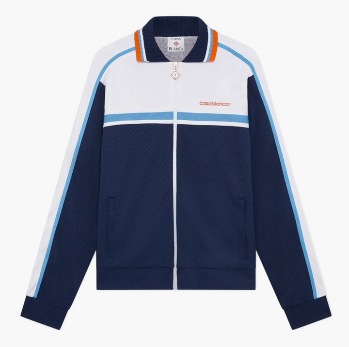 CASABLANCA Textured Tracksuit SET Navy White