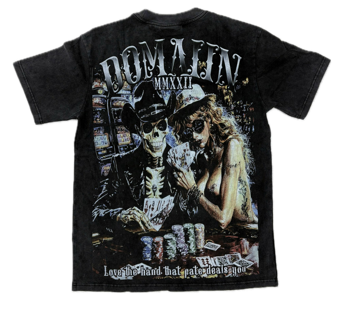 Domain Black Wash His/Her Tee
