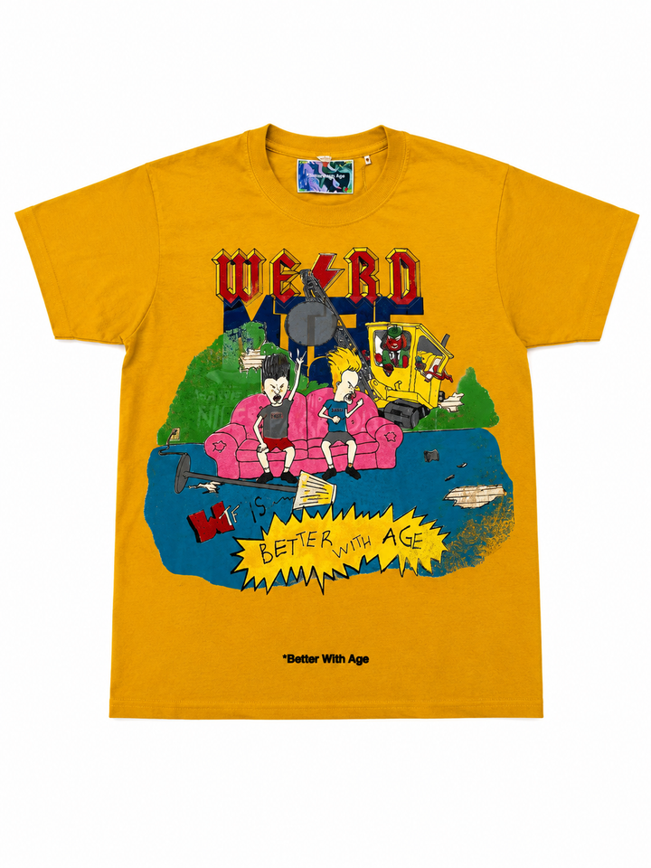 Better With Age "ANGUS" TEE YELLOW (M)