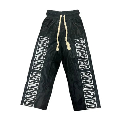 Forever Situated - FS Nylon Track Pants Black Image