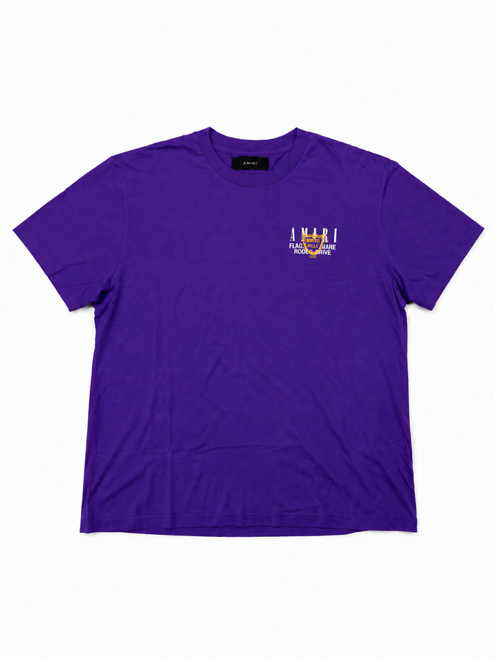 Amiri Beverly Hills purple tee