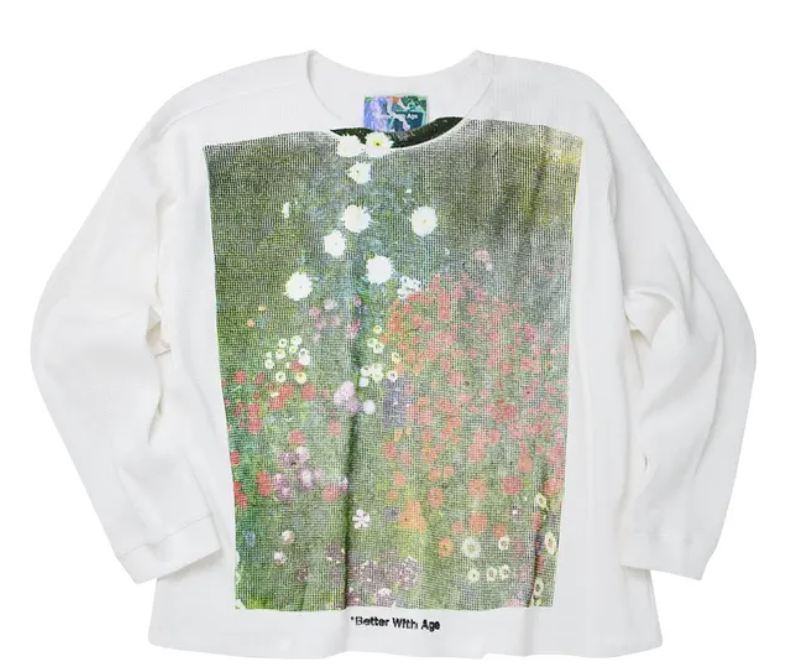 Better With Age Chamomile Waffle Long-Sleeve 'Cream'