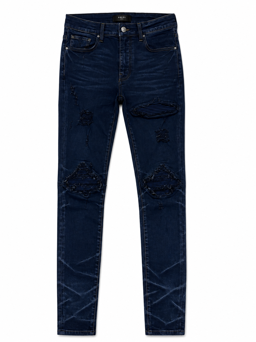Amiri MX1 Ultrasuede Navy jeans