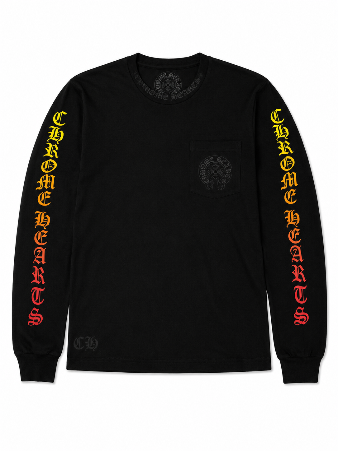 Chrome Hearts Gradient Script Horseshoe long-sleeve