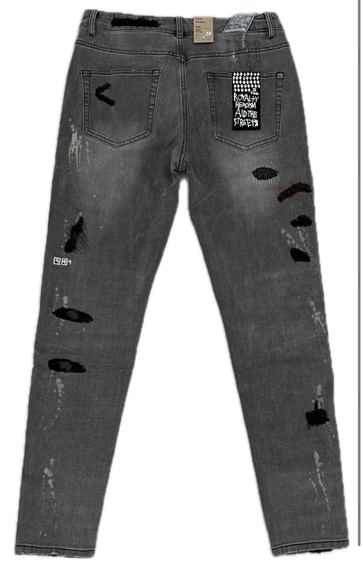 Ksubi x Juice Wrld Grey Wash Jeans