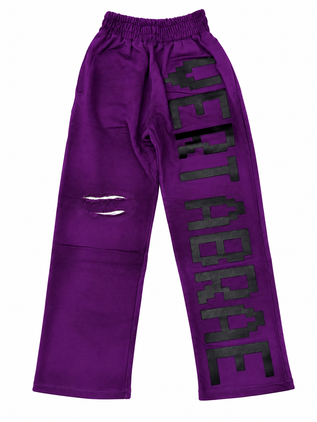 Vertabrae C2 Baggy Distressed Sweatpants purple