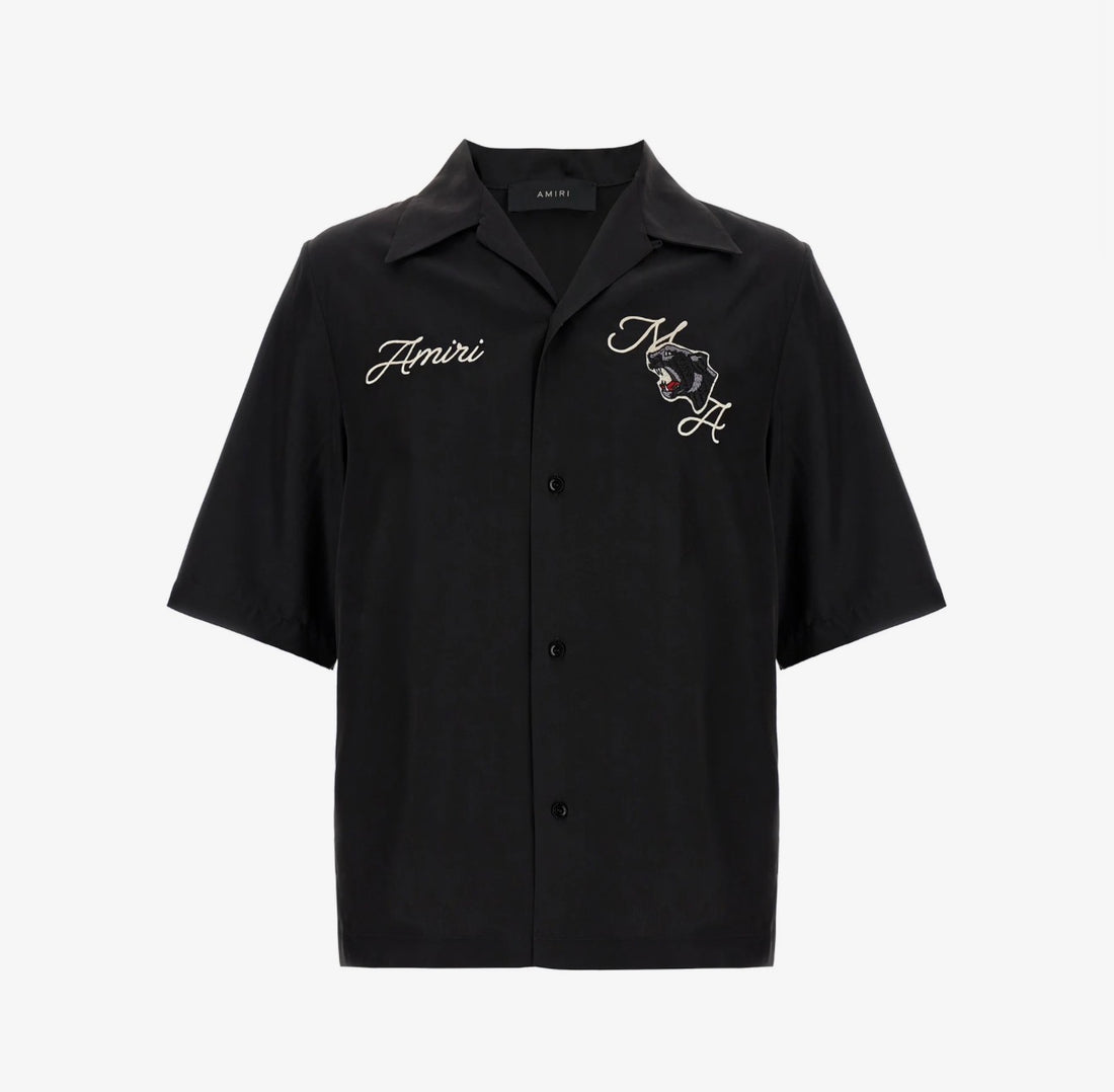 Amiri Panther Bowling Shirt