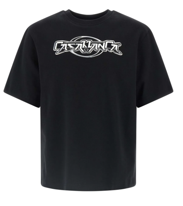 Casablanca Metallic-Logo Oversized T-Shirt
