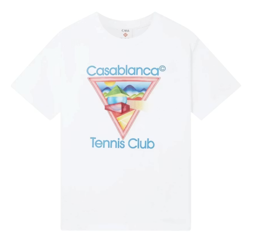 Casablanca Tennis Club Icon Tee White