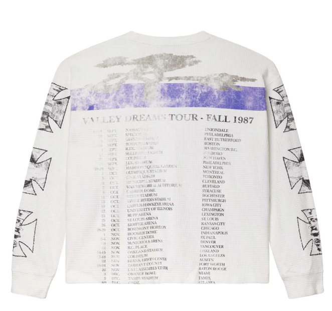 Vale Forever Slam Long Sleeve Thermal Tee White