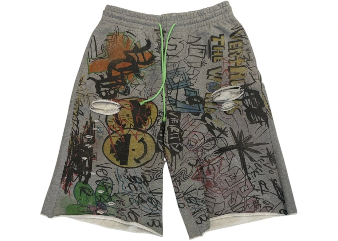 Vertabrae Detention Shorts Grey