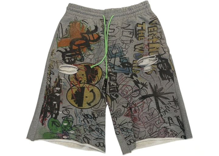 Vertabrae Detention Shorts Grey
