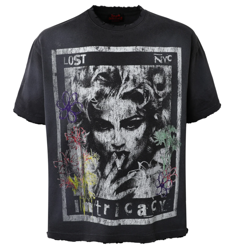 Lost Intricacy 'Smoking Saint' Black Tee
