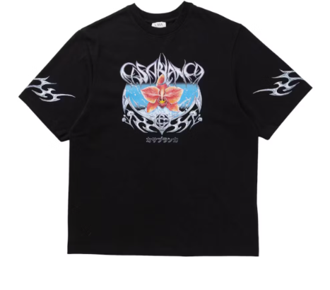 Casablanca Blades Printed Oversized Tee Black