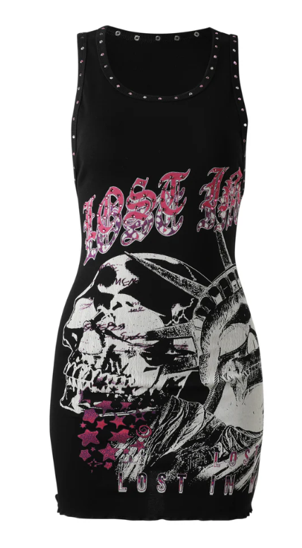 Lost Intricacy Fatal Empire Dress Black Pink